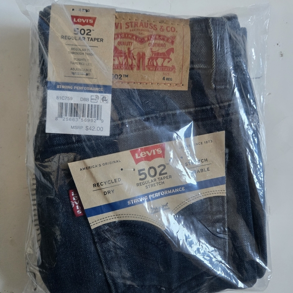 Levi's Other - NWT Levi's 502 Regular Taper Jeans in Dark Blue Size 4R